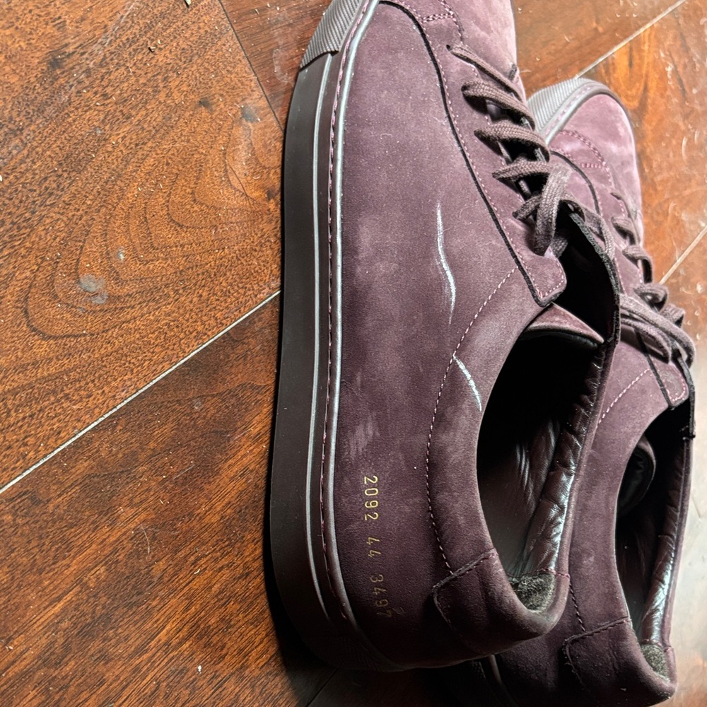 Common Projects Men's Dark Burgundy Athletic Shoes